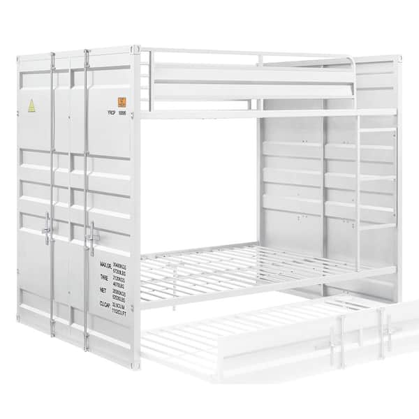 Acme Furniture Cargo Full over Full Bunk Bed in White