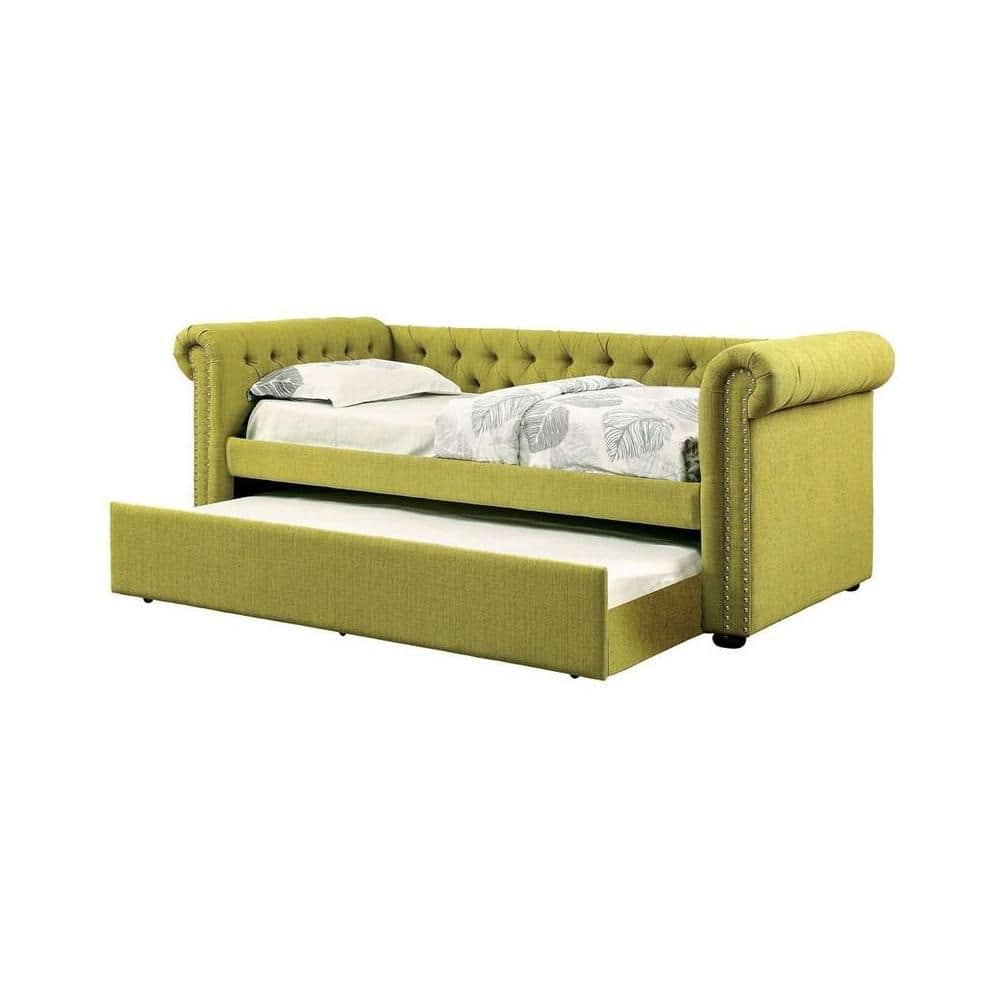 Asher Lemongrass Twin Daybed with Trundle AA021D08BED The Home Depot