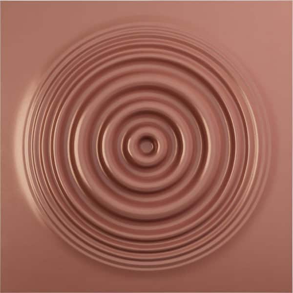 Ekena Millwork 19-5/8-in W x 19-5/8-in H Shallows EnduraWall Decorative 3D Wall Panel Champagne Pink