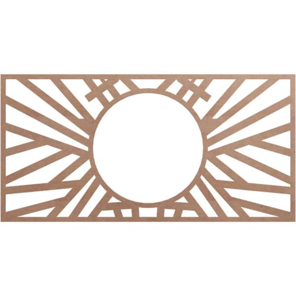 Ekena Millwork 0.25 in. x 34 in. x 17 in. Wood Medallion Moulding