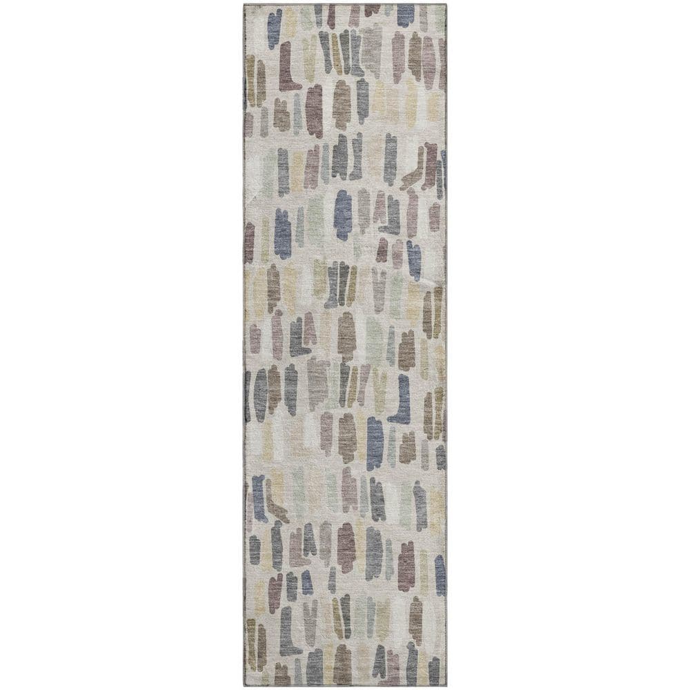 Mayfield Premium Machine Washable Abstract AMF2377 Linen 2 ft. x 7 ft. Runner Rug price history on PriceWatchPro