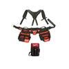 General Contractor Work Belt with Suspension Rig with 9-Pocket Utility Pouch