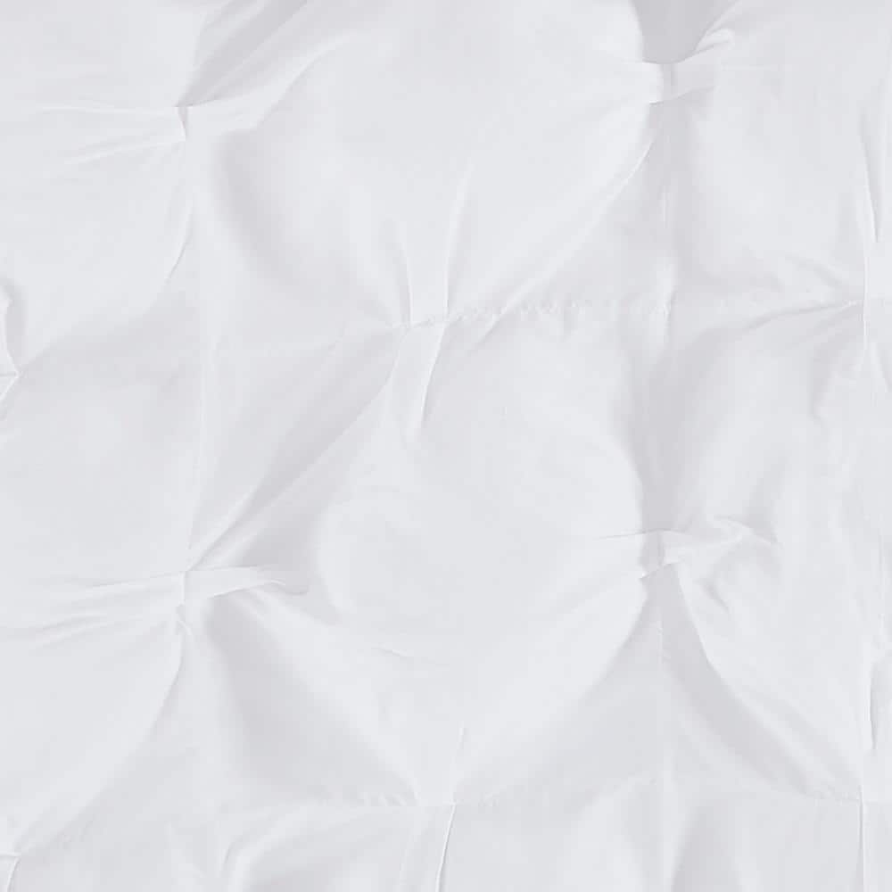 White Full Microfiber Cloud Puffer Comforter Set