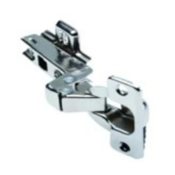 Global Door Controls Half Overlay Self-Closing Concealed No Radius Cabinet Hinge in Satin Nickel - (Set of 24)