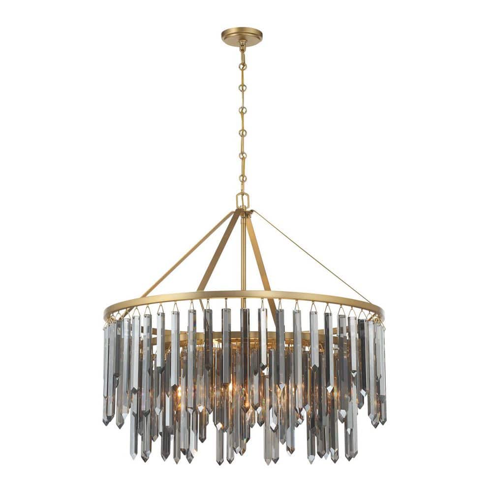 Gemma 9 light Modern Gold dimmable geometric shaped chandelier for interior use price history on PriceWatchPro