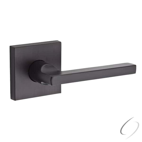 Baldwin Reserve Square Venetian Bronze Right-Handed Half-Dummy Door Lever with Contemporary Square Rose