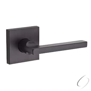 Reserve Square Venetian Bronze Bed/Bath Door Handle with Contemporary Square Rose