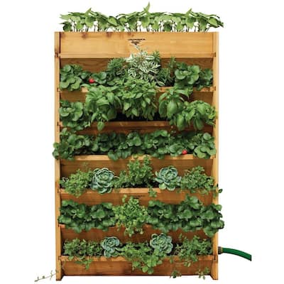 Vertical Garden Planters The Home Depot Vertical Garden Planters, Outdoor Vertical Herb Garden Planters