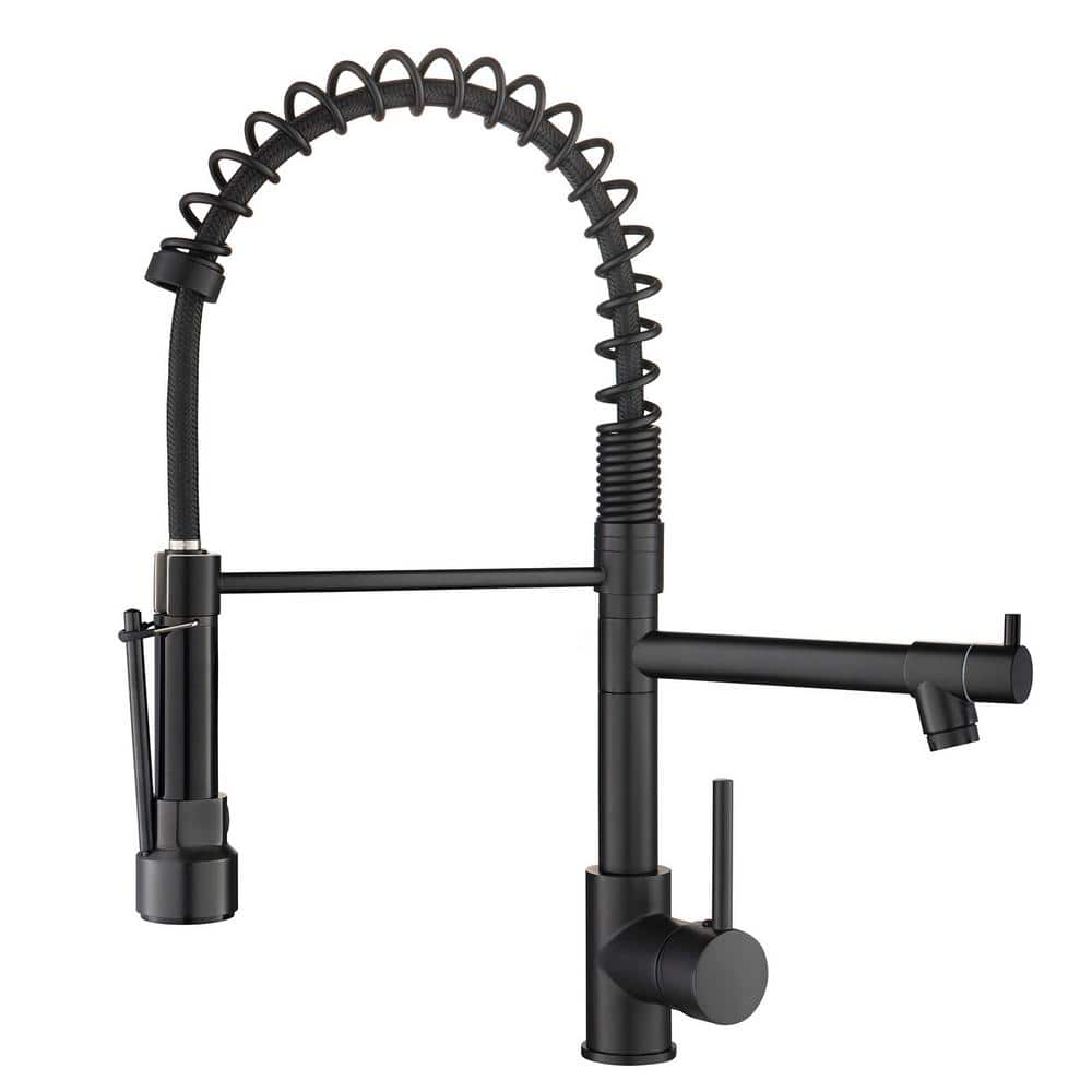 Single Hole Single Handle Pull Down Sprayer Kitchen Faucet, Modern Kitchen 