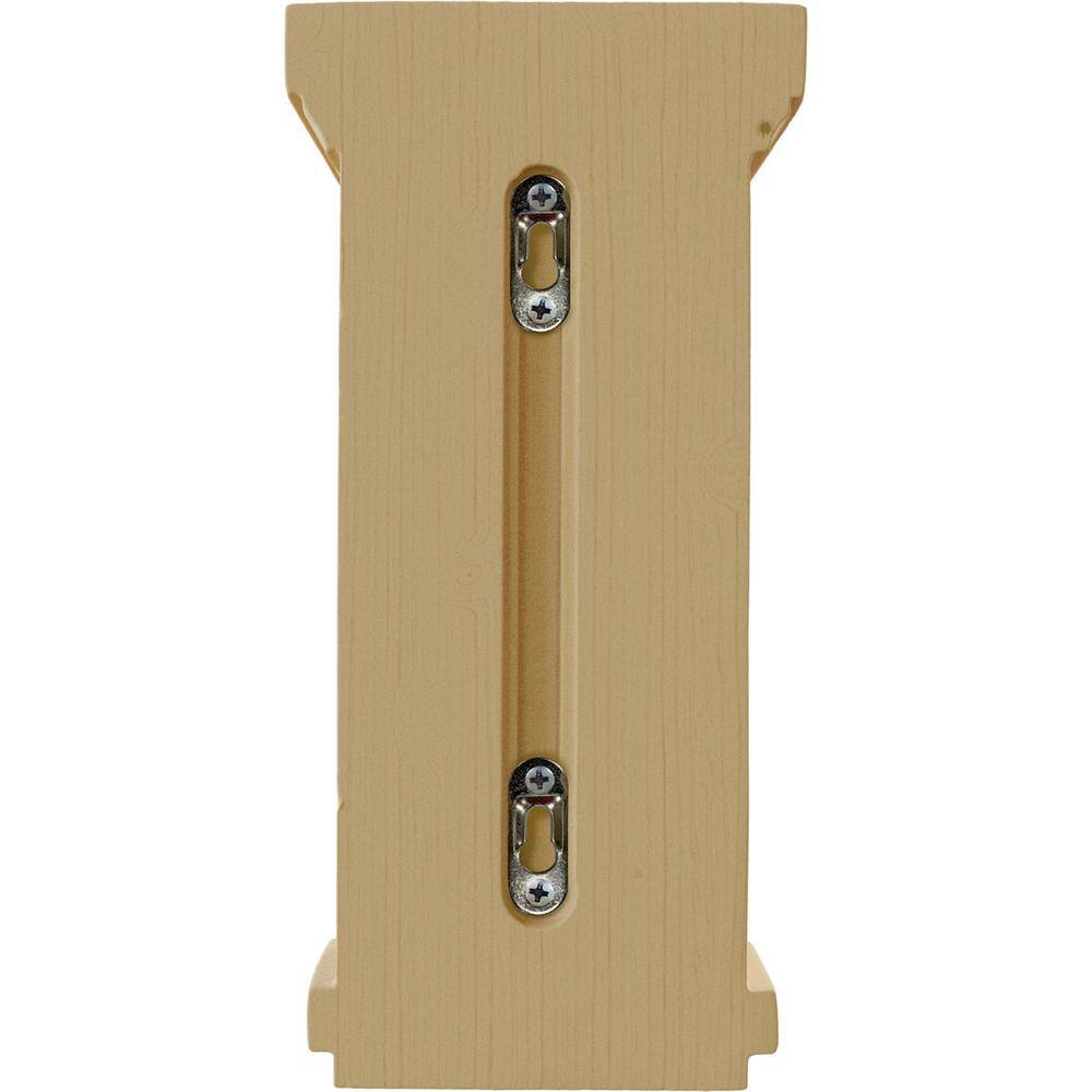 Alder Traditional Recessed Hand-Carved Wood Corbel, 10" x 5"