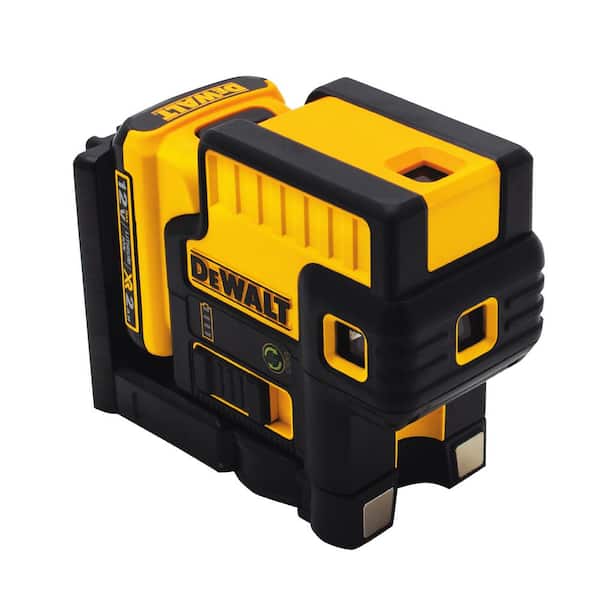 DEWALT 12V MAX Lithium-Ion 100 ft. Green Self-Leveling 3-Beam 360 Degree  Laser Level with 2.0Ah Battery, Charger and Case DW089LG - The Home Depot