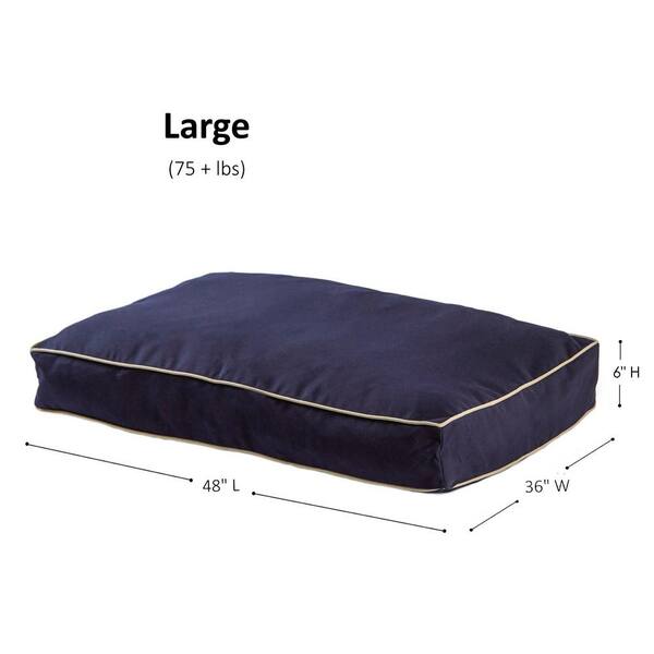 Happy Hounds Casey Large Rectangle Indoor/Outdoor Navy Dog Bed