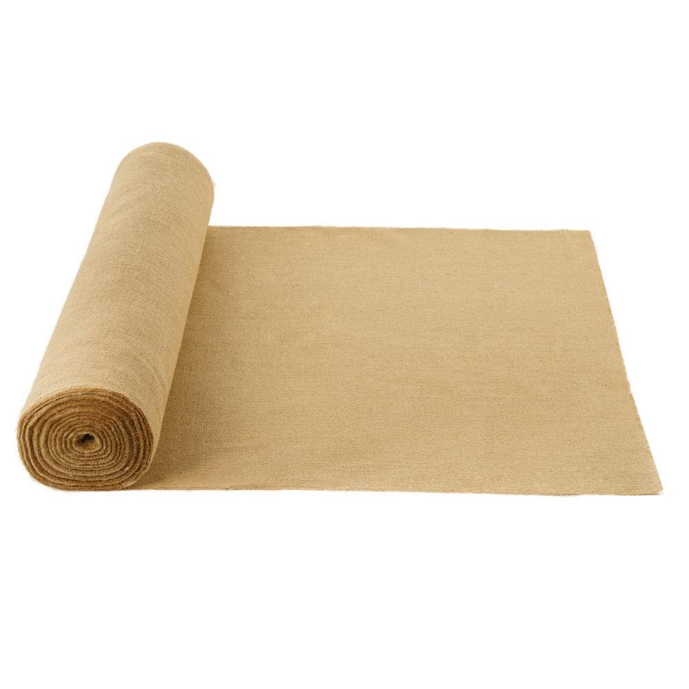 VEVOR Burlap Fabric Roll, 40 in. x 75 ft. and 50 x 50 High Density Wide ...