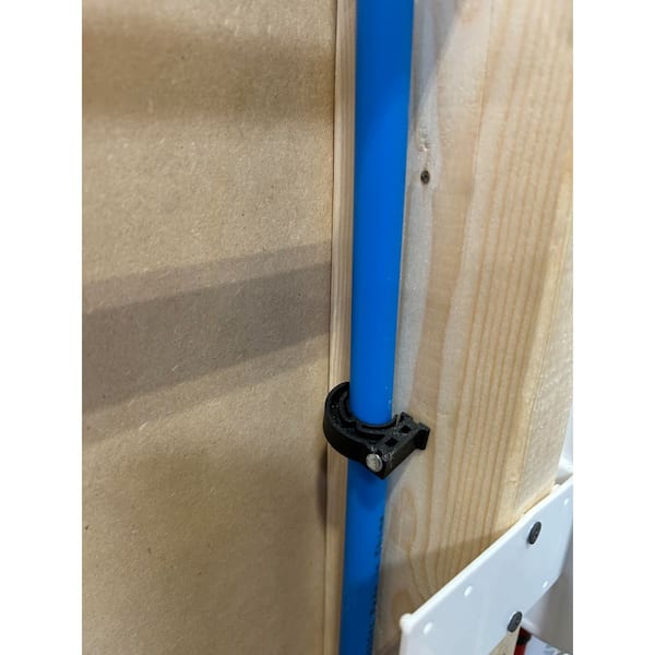 PLUMBFLEX 1 In. Half Clamp J-Hook With Nail For PEX Tubing Pipe Support (50-Pack) HC00150N