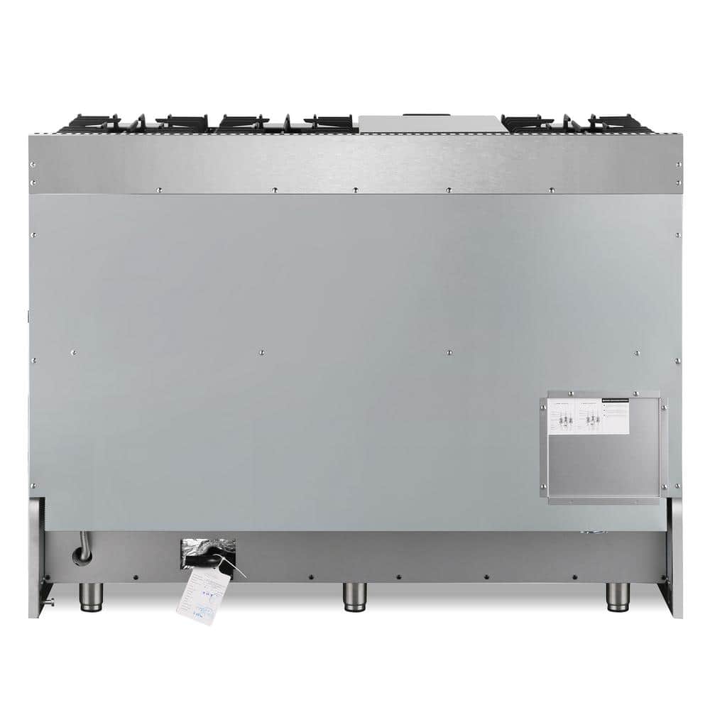 48 in. Stainless Steel Dual Fuel Range with Double Oven and Griddle