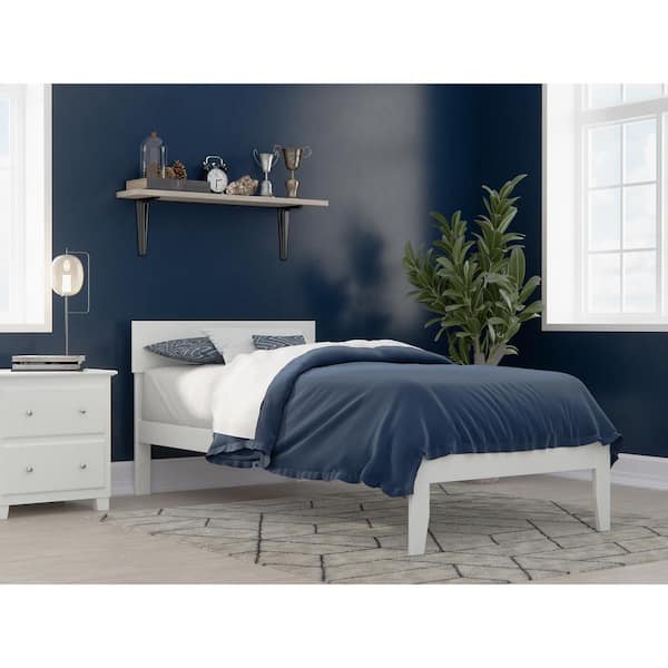 AFI Boston Twin Extra Long Bed in White