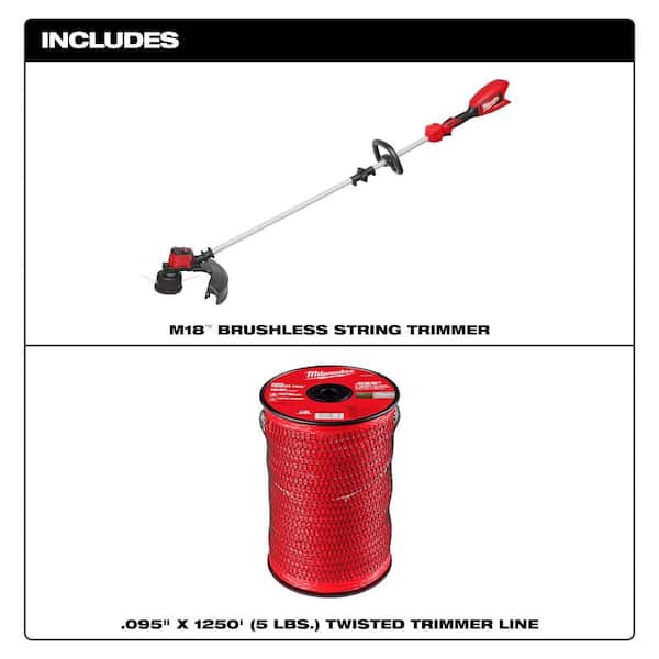 Milwaukee M18 16 in. Brushless Cordless String Trimmer (Tool Only