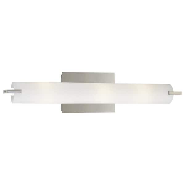 George Kovacs Tube 3-Light Chrome Wall Sconce