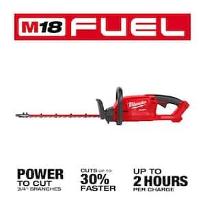 M18 FUEL 18 in. 18V Lithium-Ion Brushless Cordless Hedge Trimmer with M18 FUEL 8 in. HATCHET Pruning Saw (2-Tool)