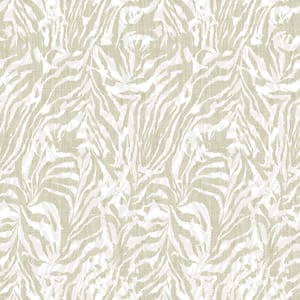 Beige Davy Taupe Zebra Wallpaper Sample