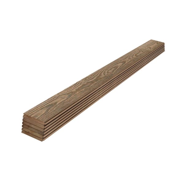 Edge 1 in. x 6 in. x 6.67 ft. Thermally Modified Back Country Pine Tongue and Groove Weathered Barn Wood Boards (6-Pack)