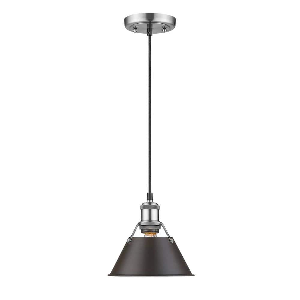 Orwell PW 1-Light Pewter Pendant with Rubbed Bronze Shade price history on PriceWatchPro