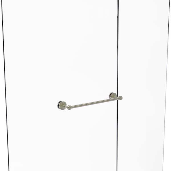 Allied Brass Waverly Place 18 in. Over-the-doorShower Door Towel Bar in Polished Nickel
