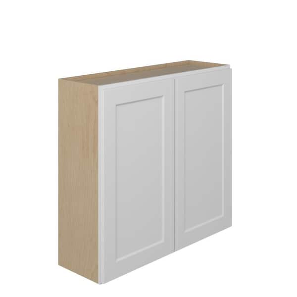 Norfolk Assembled 39 in. W x 36 in. H x 12 in. D Plywood Wall Cabinet in Painted White
