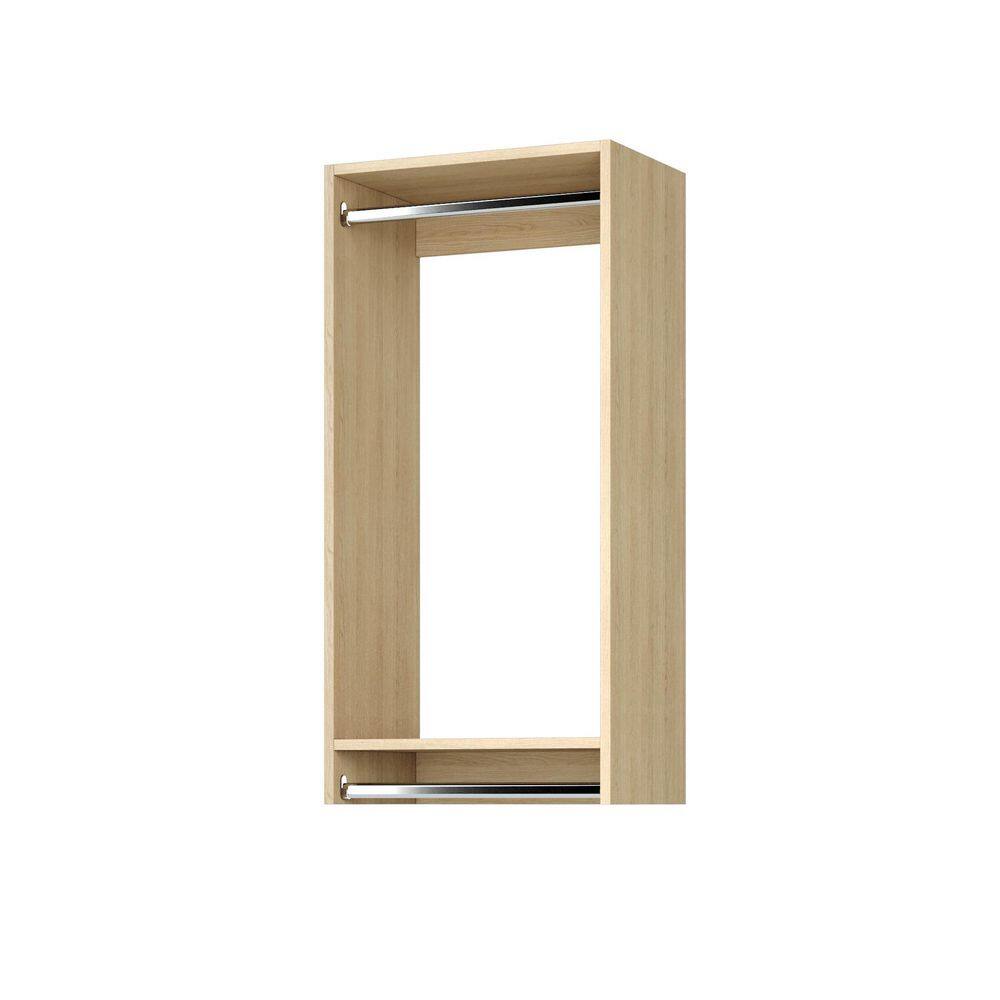 Vista Collection 21 in. W Oak Closet Kit Double Hanging Wall Mounted 2-Shelf Wood Closet System price history on PriceWatchPro