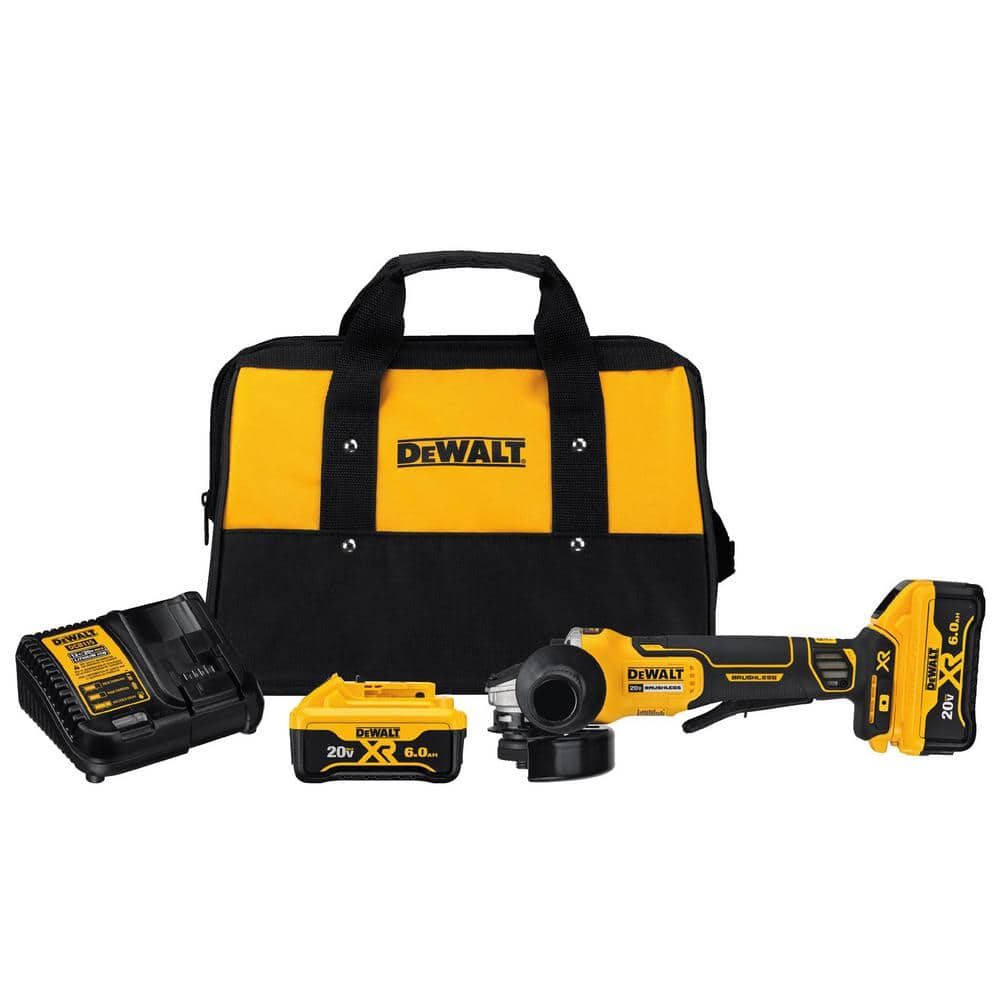 20 Volt Max* 4 1/2-Inch Brushless Angle Grinder (Battery and Charger I –  SENIX Tools