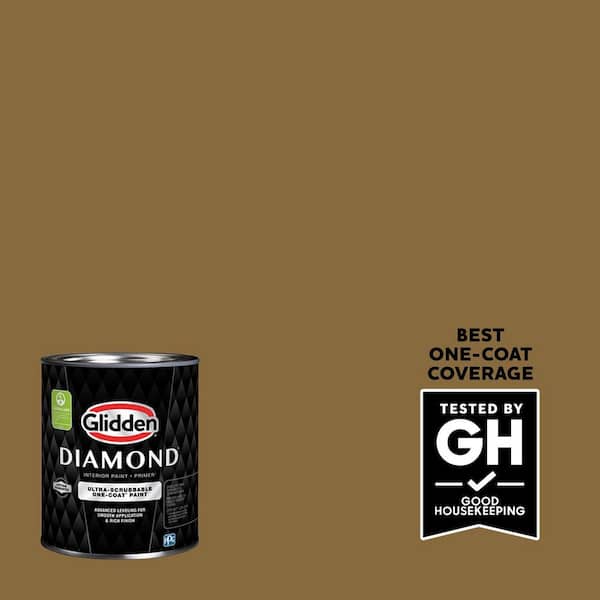 Glidden Diamond 1 qt. PPG1095-7 Shaker Peg Semi-Gloss Interior Paint with Primer