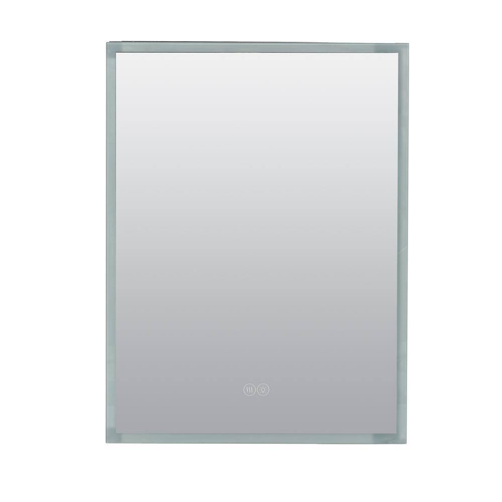 Designer Series Aluminum LED Lighted Medicine Cabinet with Mirror
