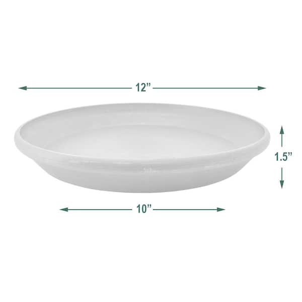 Arcadia Garden Products - Single Slip 12 in. Dia Terra Cotta Marble PSW Saucer