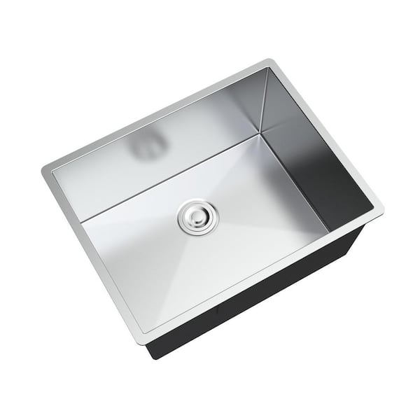 Maincraft Stainless Steel 18-Gauge 26 in. Single Bowl Maincraft Stainless Steel 18-Gauge 26 in. Single Bowl