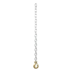 35" Safety Chain with 1 Clevis Hook (11,700 lbs., Clear Zinc)