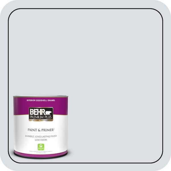 BEHR PREMIUM PLUS 1 qt. #MQ3-26 Mainsail Eggshell Enamel Low Odor Interior Paint & Primer