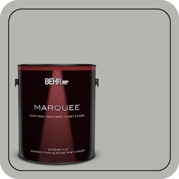 BEHR MARQUEE 1 gal. #PPU25-08 Heirloom Silver Flat Exterior Paint & Primer