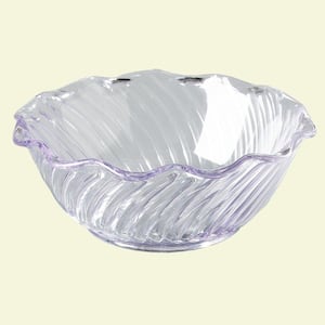 13 oz. SAN Plastic Tulip Berry Dish in Clear (Set of 24)