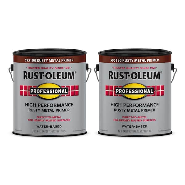 1 gal. High Performance Protective Enamel Rusty Metal Primer Water-Based Interior/Exterior Paint (Case of 2)