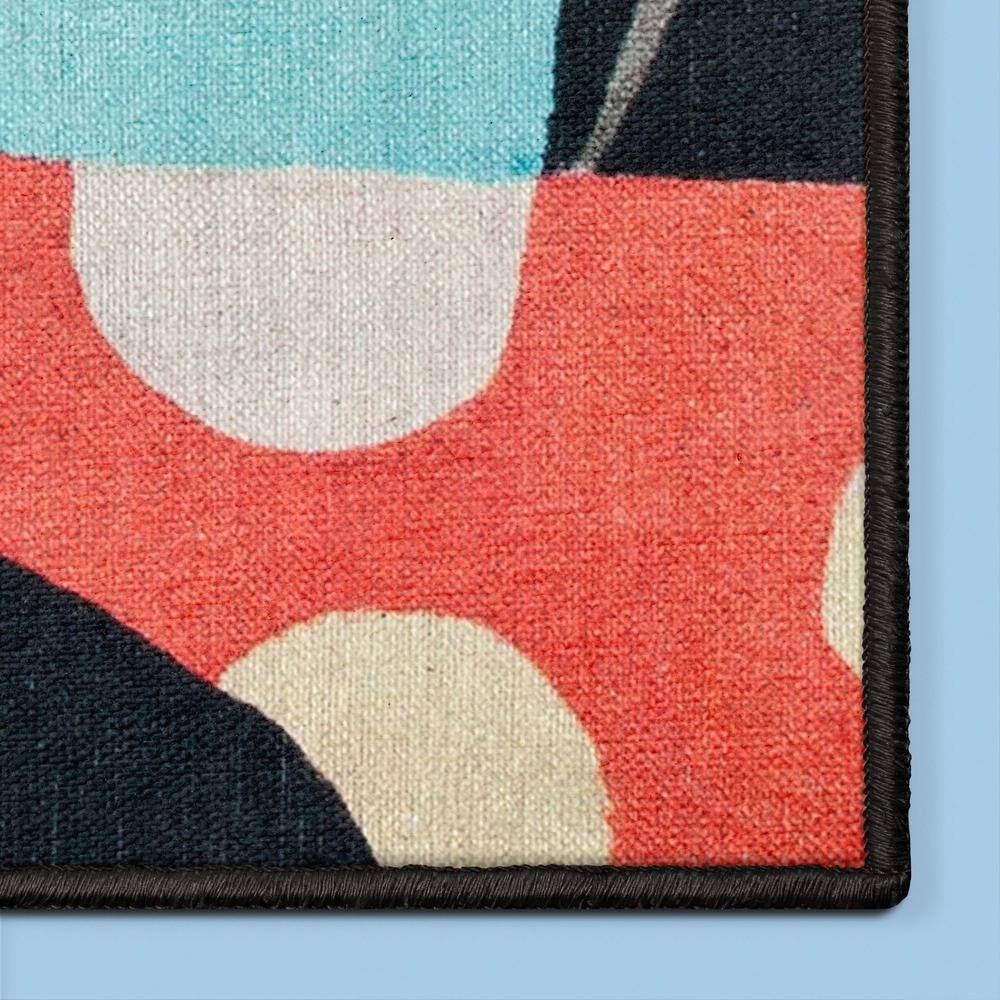 Life's a Beach Multicolor Synthetic Abstract Rectangular Area Rug