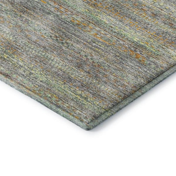 Mayfield Premium Machine Washable Abstract AMF2148 Gray 5 ft. x 7 ft. 6 in. Area Rug