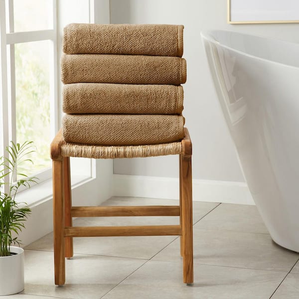 Mocha 6-Piece Cotton Quick-Dry Towel Set