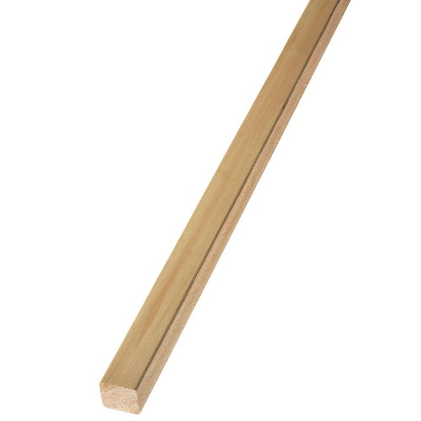 Unbranded 2 in. x 2 in. x 12 ft. Rough Green Western Red Cedar Lumber