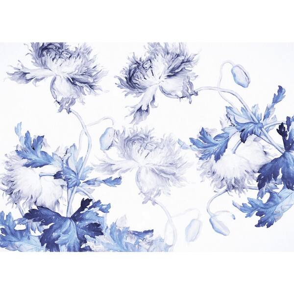 Komar Blue Silhouettes Wall Mural X71093 The Home Depot