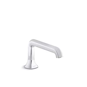 Occasion Deck-Mount Bath Spout with Straight Design in Polished Chrome