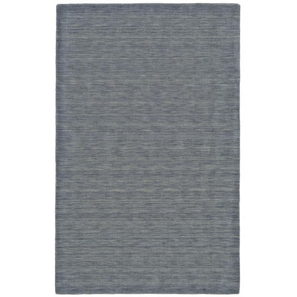 HomeRoots Gray and Blue Solid Color 2 ft. x 3 ft. Area Rug