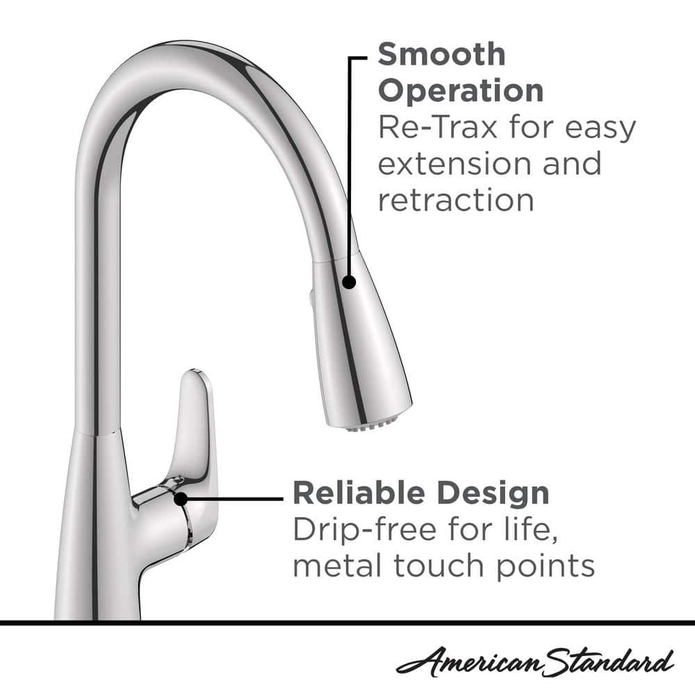 Chrome Touchless High-Arc Kitchen Faucet with Pull-out Spray