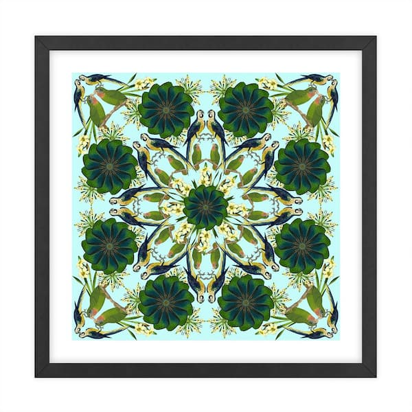 Unbranded Nature Kaleidoscopes Framed Animal Art Print 18 in. x 18 in.