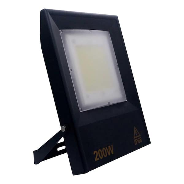 ELE Light & Decor GE 17.9 in. Hardwired Black Outdoor LED Landscape Flood Lamp with IP68 Daylight
