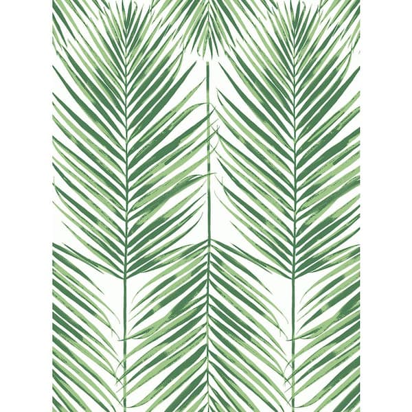 NextWall 40.5 sq. ft. Greenery Paradise Palms Vinyl Peel and Stick Wallpaper Roll